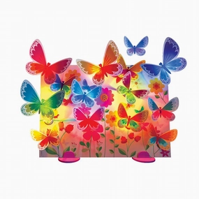 4M Kidzmaker/Glow 3D Butterfly Canvas