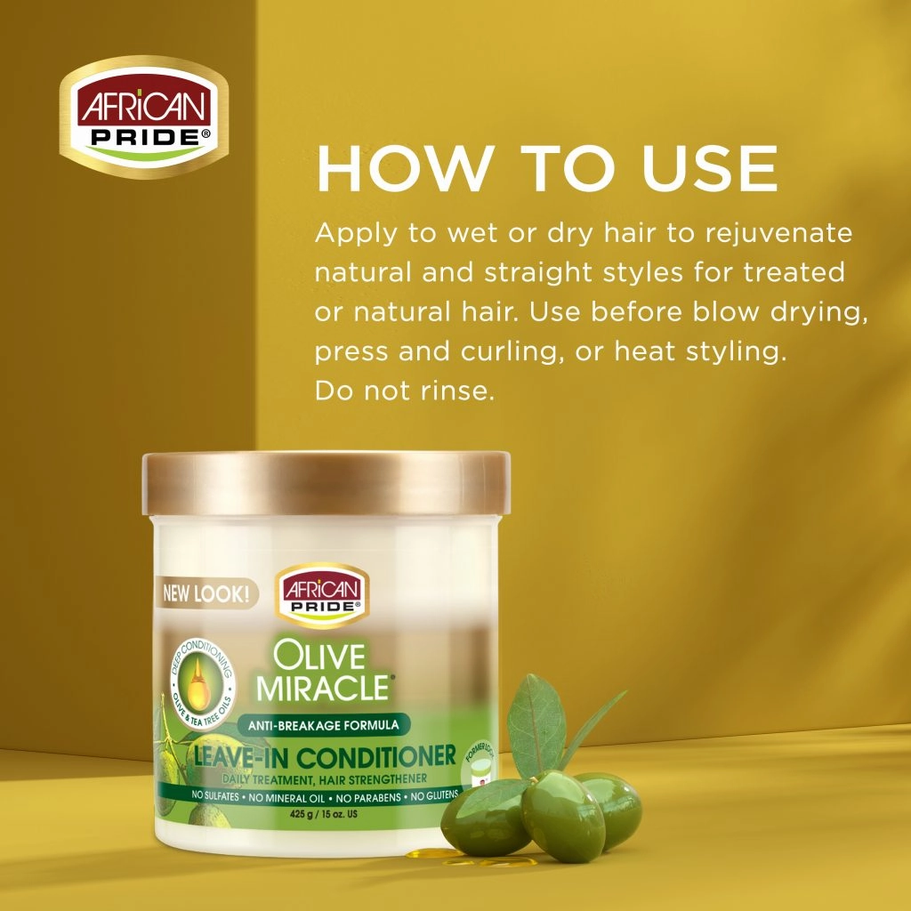African Pride Olive Miracle Leave-In Conditioner - 15 oz