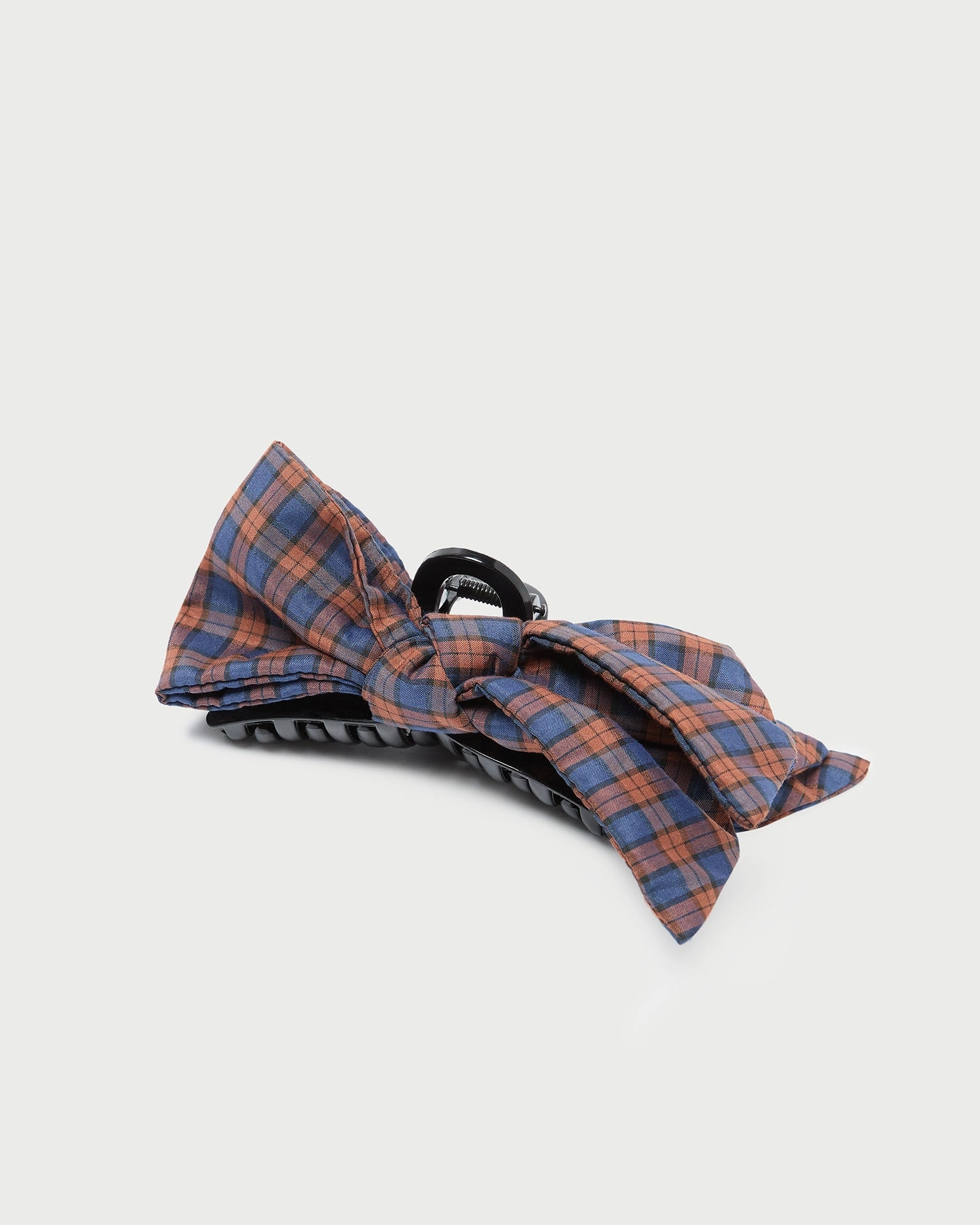 Anika Navy/Rust Bow Claw Clip