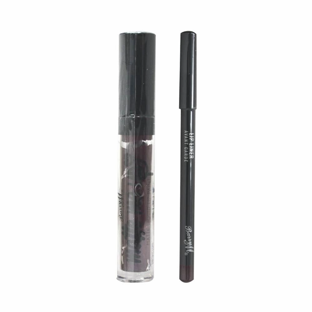 Barry M Matte Me Lip Kit Avant Garden 2pc Slight Damage