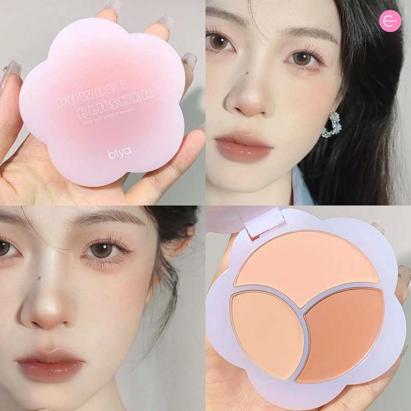 Biya Floral Soft-Focus Trio Blush Palette