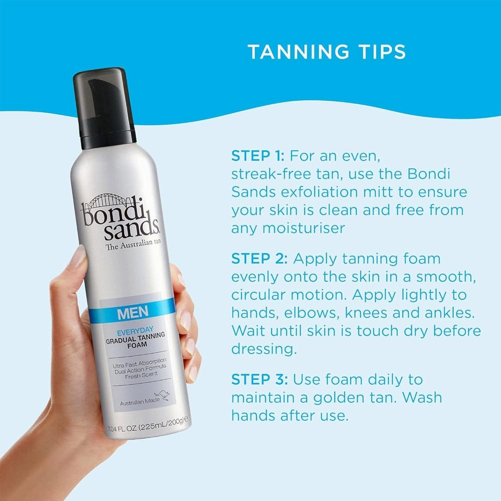 Bondi Sands Everyday Gradual Tanning Foam For Men 225ml