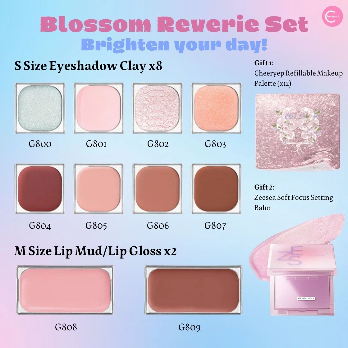 Cheeryep Refillable Makeup Gift Box – #Blossom Serpent