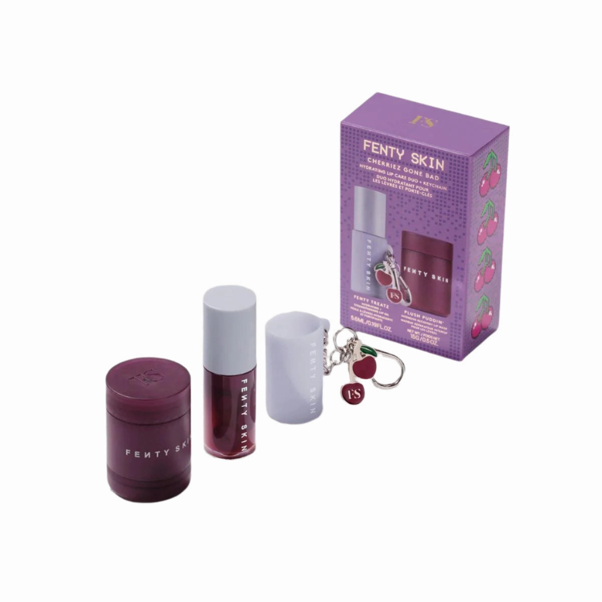 Cherriez Gone Bad Hydrating Lip Care Duo   Keychain