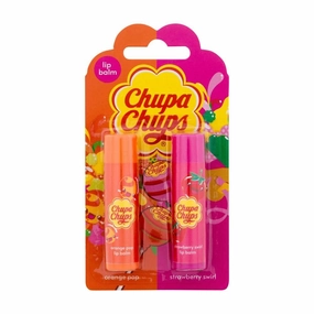 Chupa Chups Lip Balm Orange Pop & Strawberry Swirl