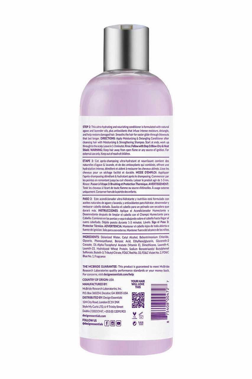 Design Essentials Agave & Lavender Moisturizing & Detangling Conditioner - 12 oz