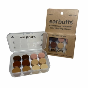 Earbuffs Moldable Ear Protection Color Blending Silicone 6 Pair