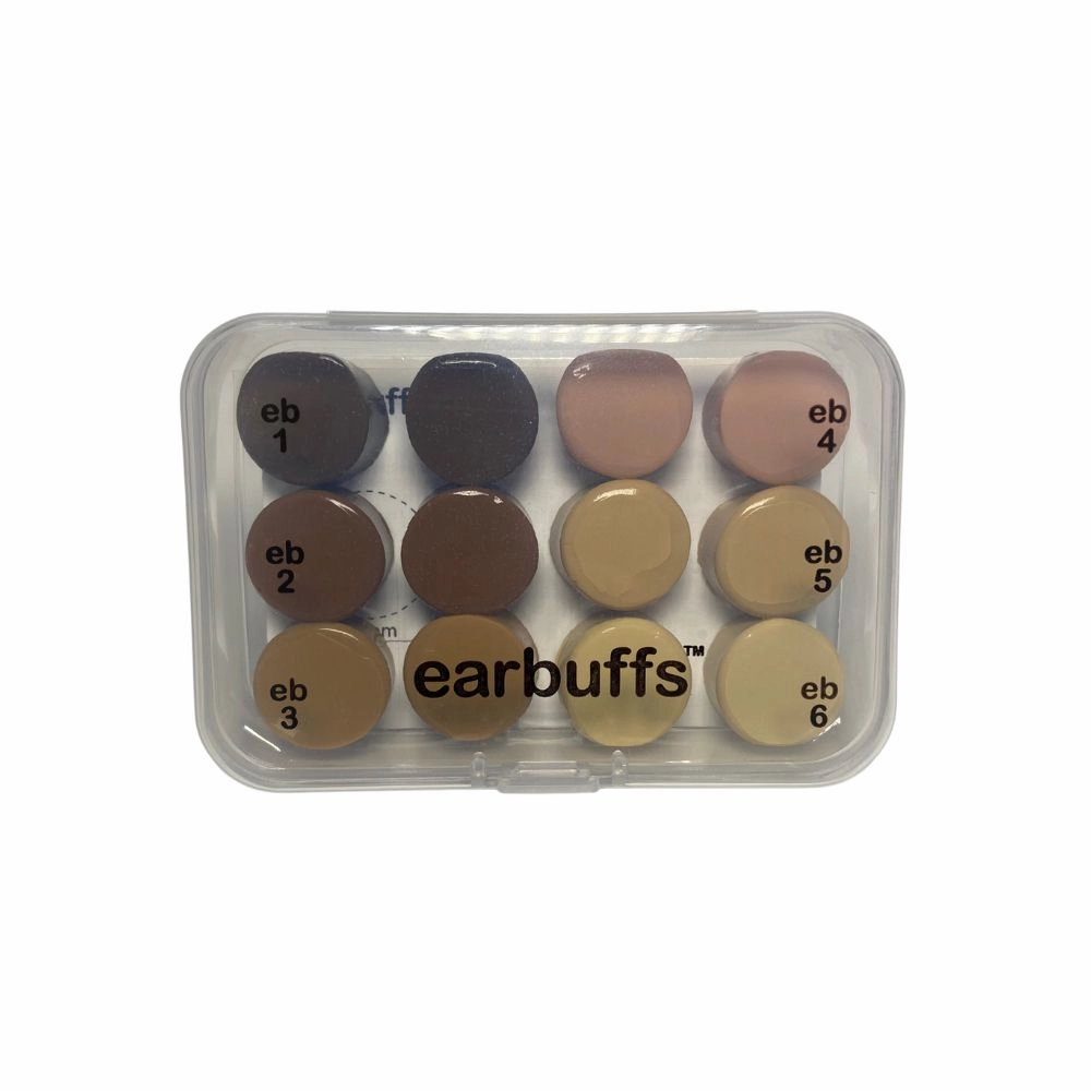 Earbuffs Moldable Ear Protection Color Blending Silicone 6 Pair