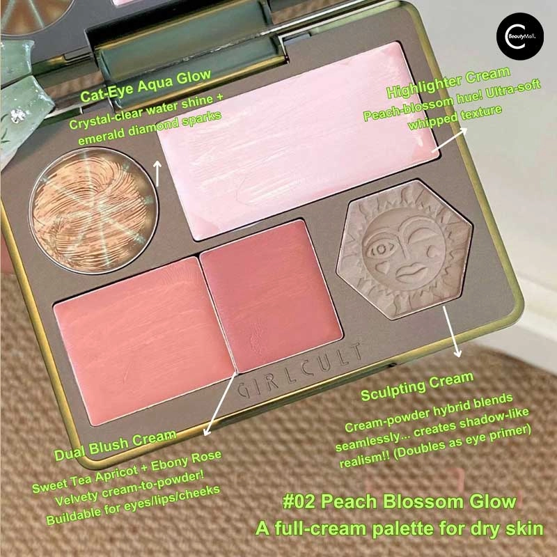 GlRLCULT Herbal Compendium Series All-in-One Face Palette