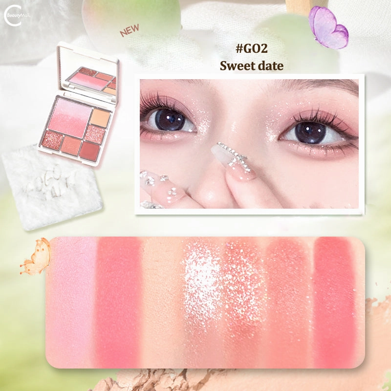 Gogotales Velvet Matte Blush & Eyeshadow Palette
