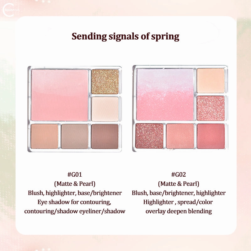 Gogotales Velvet Matte Blush & Eyeshadow Palette