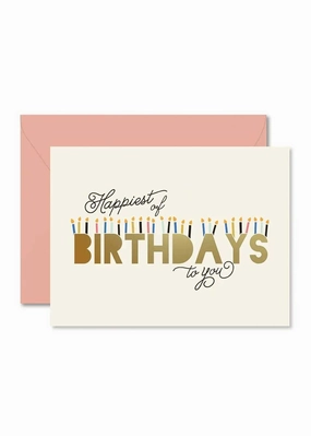 Happiest Of Birthdays Card