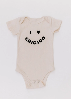I <3 Chicago Onesie - Natural