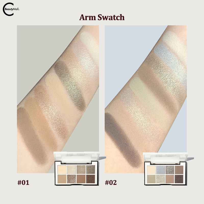 INTO YOU "Universal Coconut Power" Series Eight-Color Eyeshadow Palette