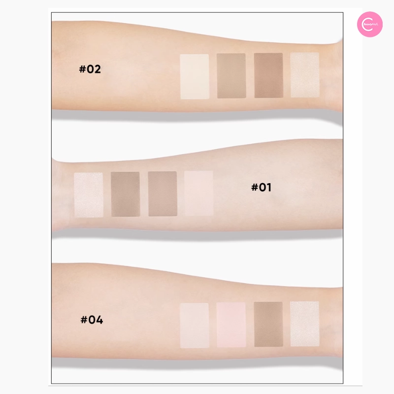 Judydoll 4-in-1 Contour & Highlighter Palette