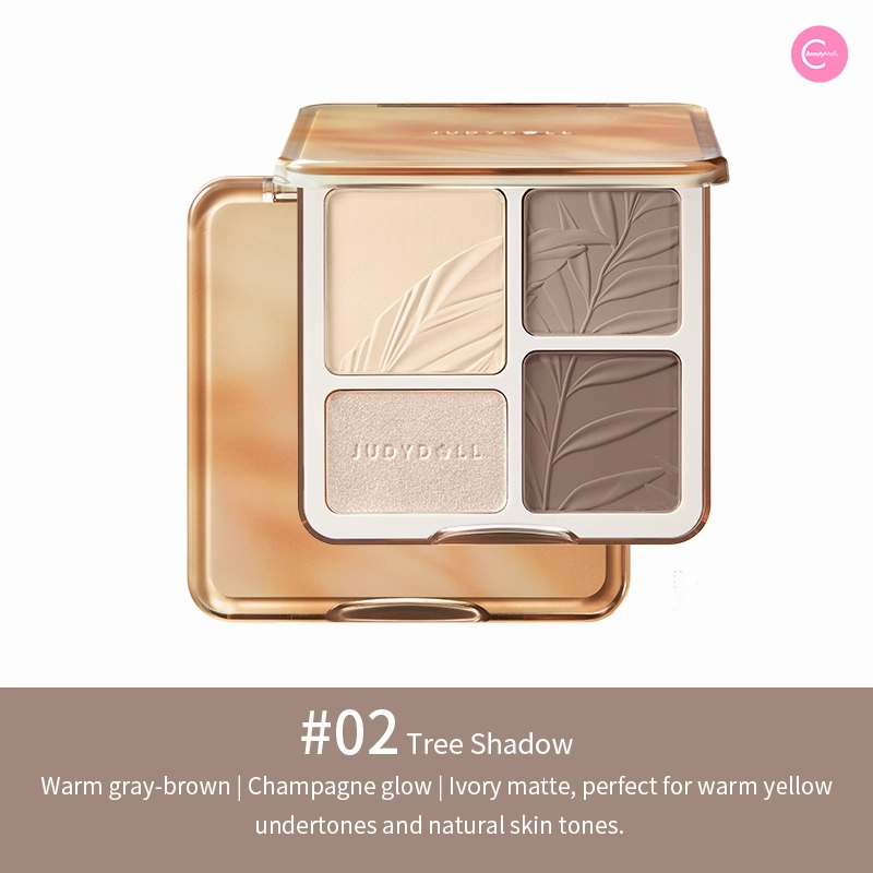 Judydoll 4-in-1 Contour & Highlighter Palette