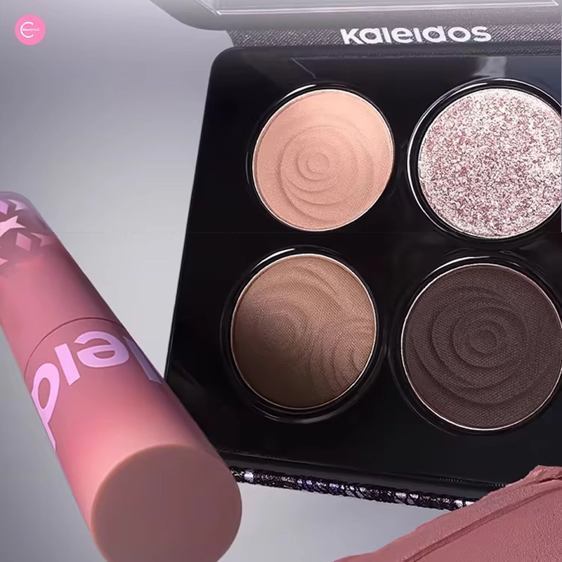 Kaleidos Stormbird Matte Quad Eyeshadow & Lip Powder Cream Set