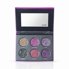KRYPTEIN COSMETICS Hidden Realm 6-Color Eyeshadow Palette - ALTAR Temple