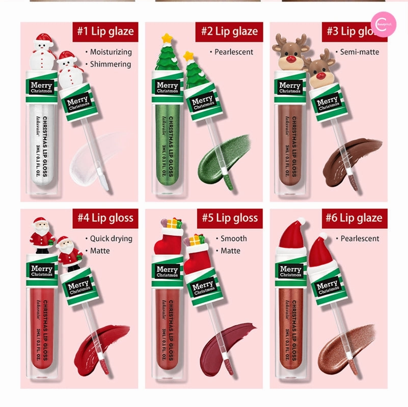 LAKERAIN Christmas Lip Gloss Set