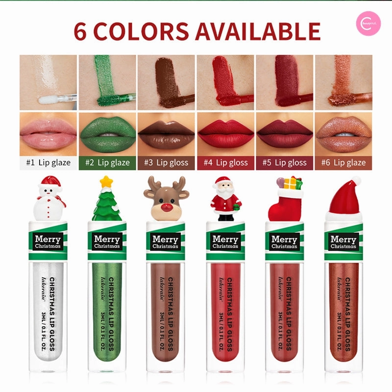LAKERAIN Christmas Lip Gloss Set