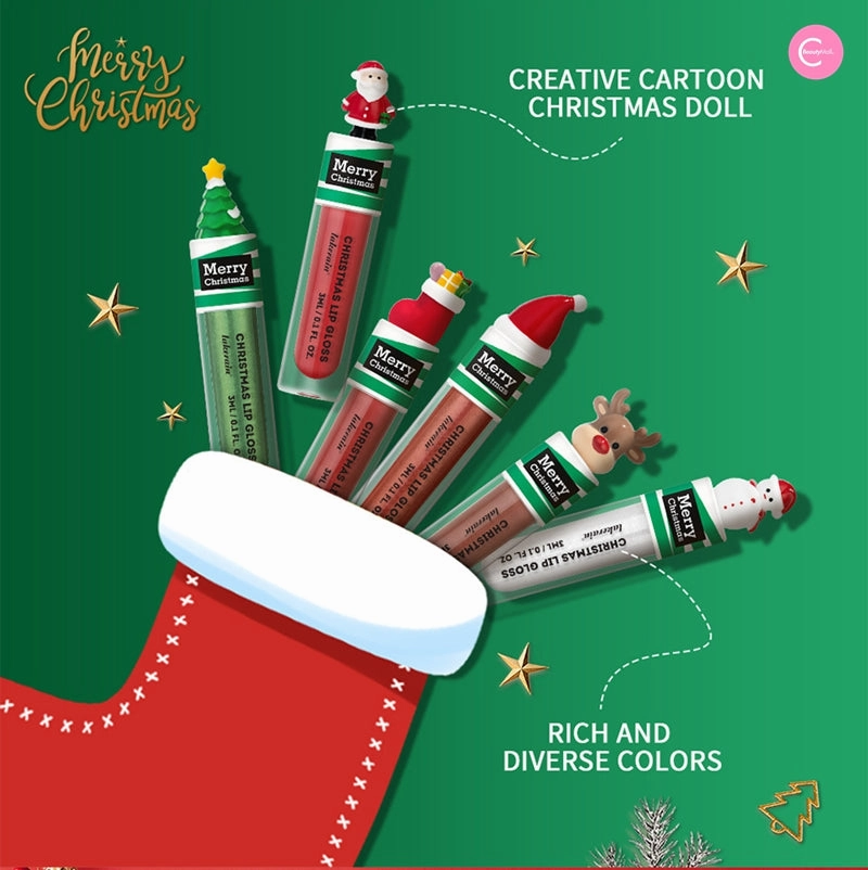 LAKERAIN Christmas Lip Gloss Set