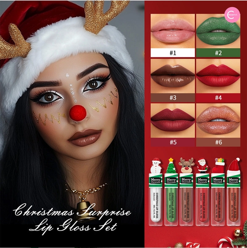 LAKERAIN Christmas Lip Gloss Set