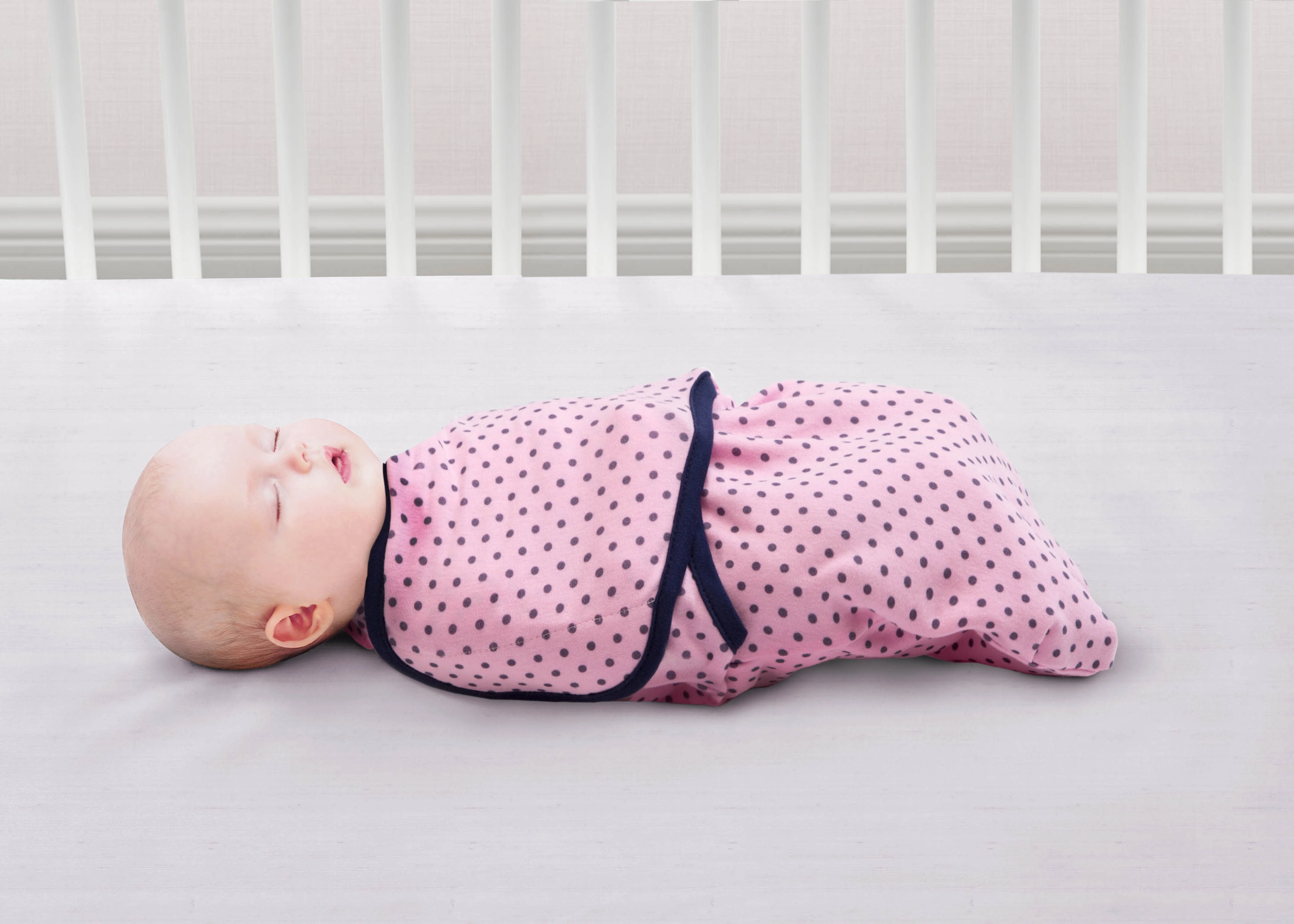 Little Lambs Adjustable Swaddle Wrap - Size Extra Small, Fits Babies 0-3 Months/4-7 lbs.
