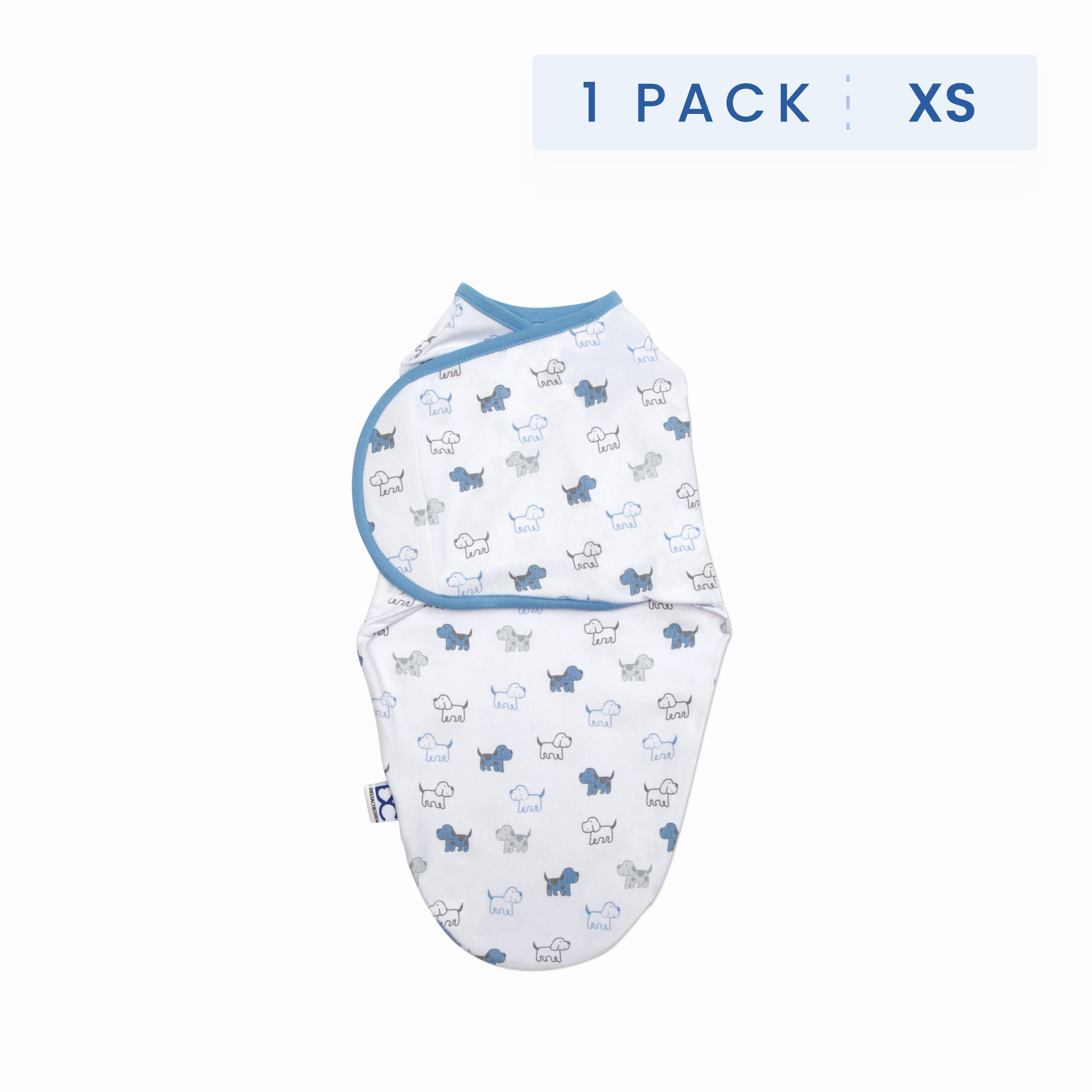 Little Lambs Adjustable Swaddle Wrap - Size Extra Small, Fits Babies 0-3 Months/4-7 lbs.