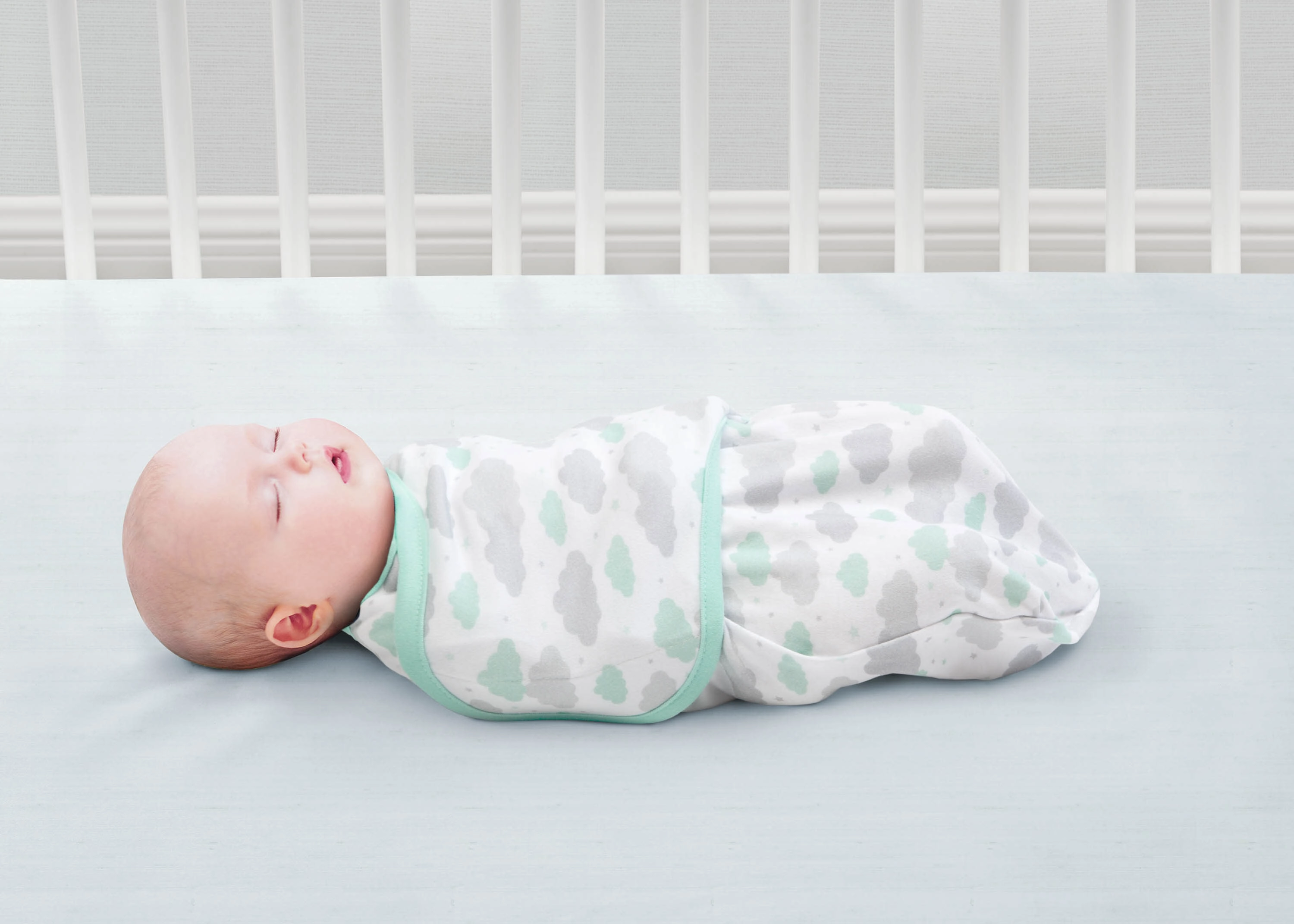 Little Lambs Adjustable Swaddle Wrap - Size Small/Medium, Fits Babies 0-3 Months/7-14 lbs., 3-Pack