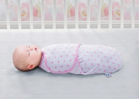 Little Lambs Adjustable Swaddle Wrap - Size Small/Medium, Fits Babies 0-3 Months/7-14 lbs., 3-Pack