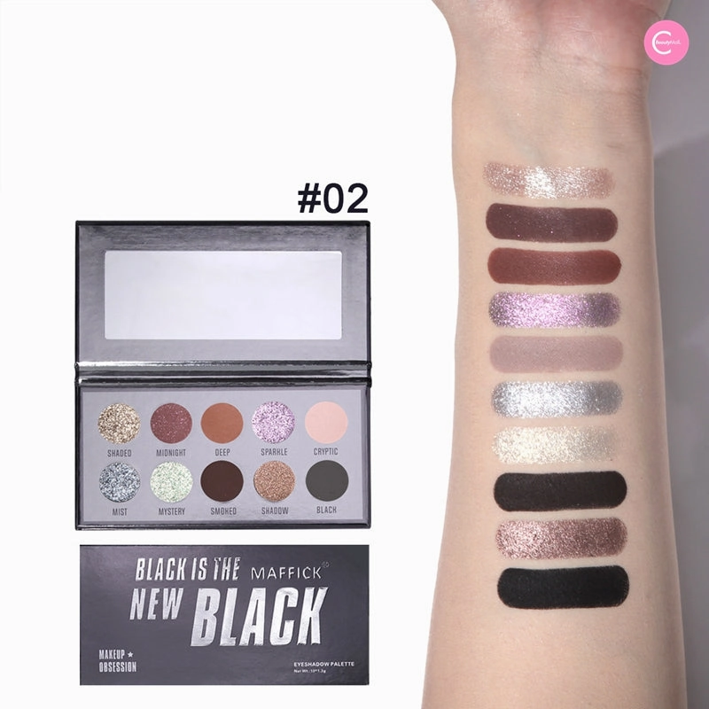 MAFFICK 10-Color Beauty Eyeshadow Palette