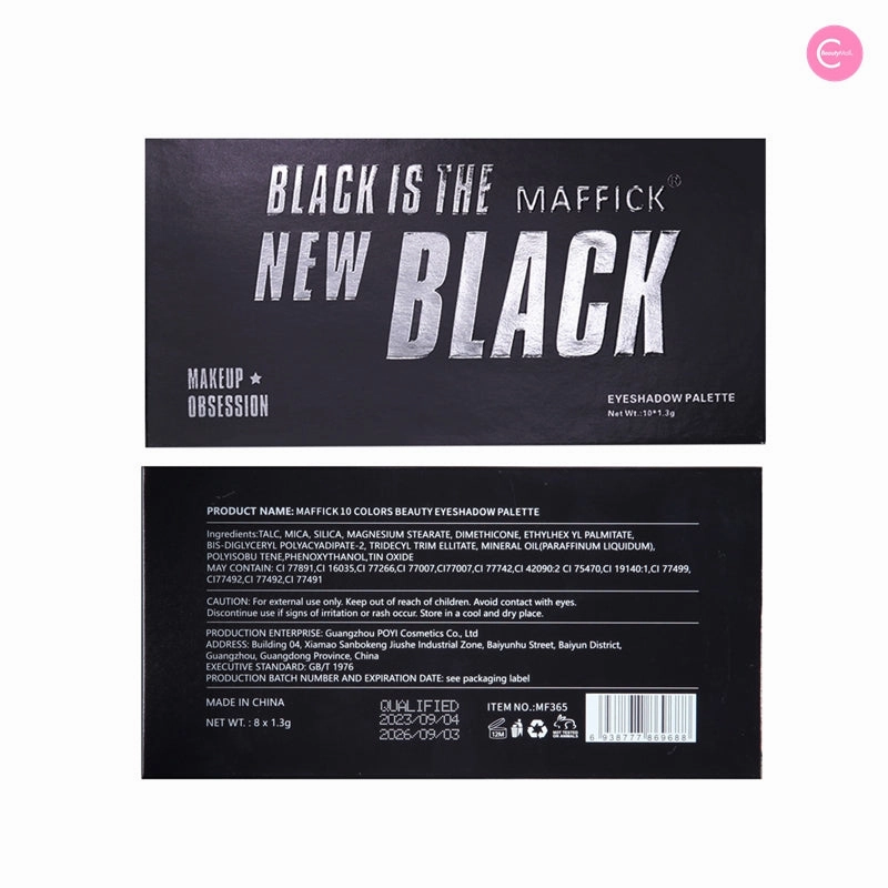 MAFFICK 10-Color Beauty Eyeshadow Palette