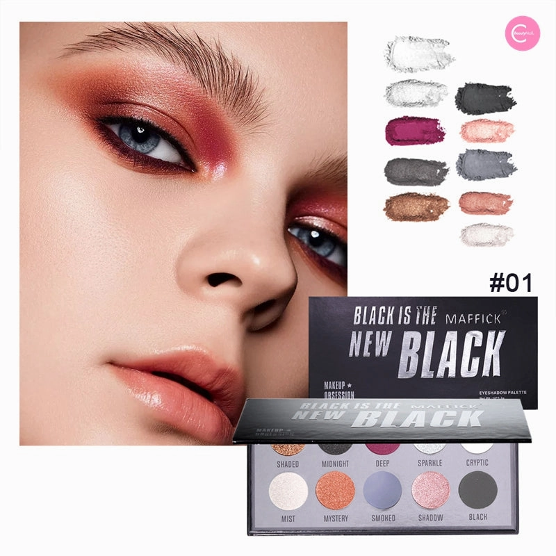 MAFFICK 10-Color Beauty Eyeshadow Palette