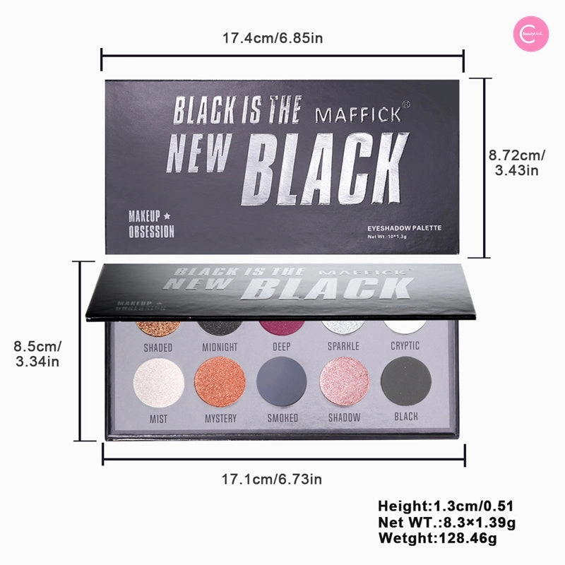 MAFFICK 10-Color Beauty Eyeshadow Palette