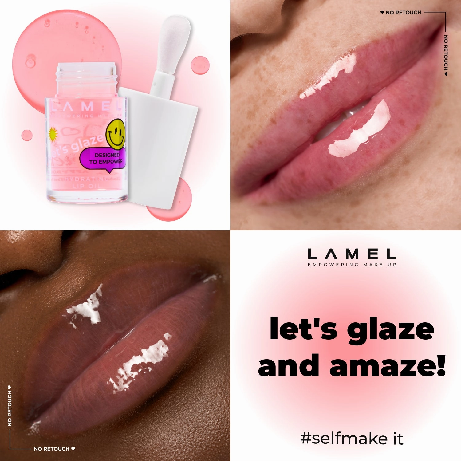 Moisturizing lip oil LET'S GLAZE