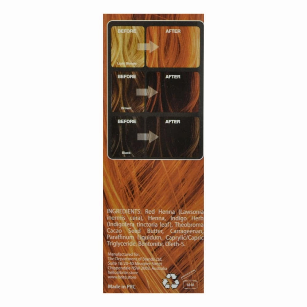 Naturally Brite Henna Hair Dye Copper Rose 75ml