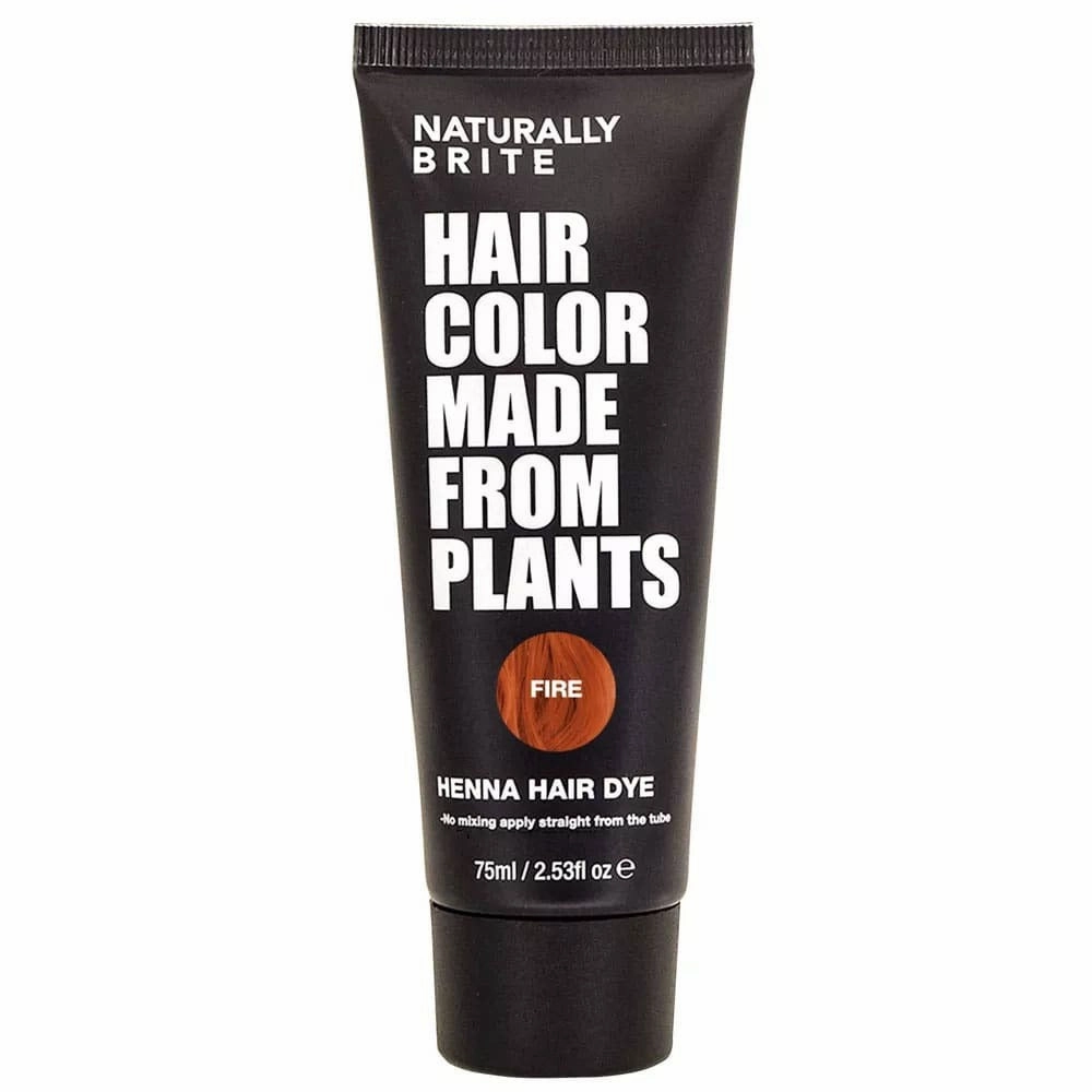 Naturally Brite Henna Hair Dye Fire 75ml