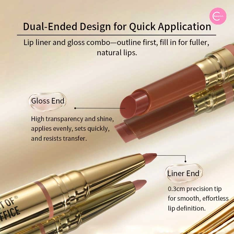 OUT OF OFFICE Dual-Ended Sculpting Lip Gloss