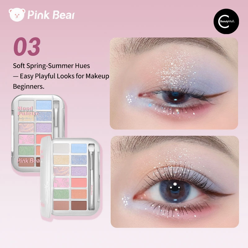 PinkBear 12-Color Eyeshadow Palette