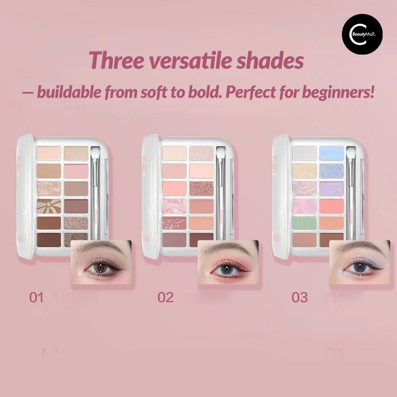 PinkBear 12-Color Eyeshadow Palette