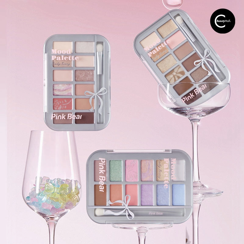 PinkBear 12-Color Eyeshadow Palette