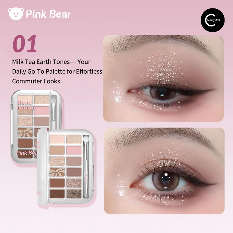 PinkBear 12-Color Eyeshadow Palette