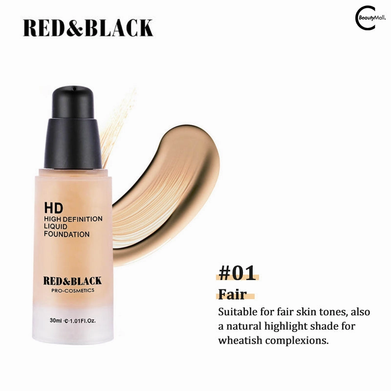 RED & BLACK Mineral HD Liquid Foundation