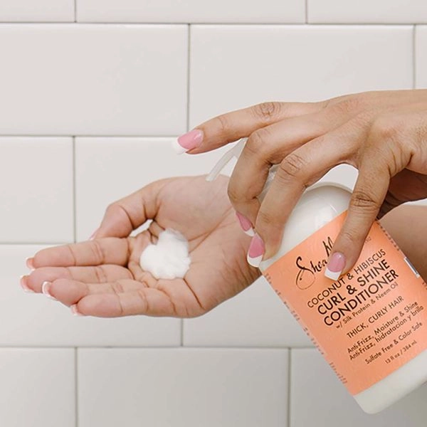 Shea Moisture Coconut & Hibiscus Curl & Shine Conditioner- 13 oz