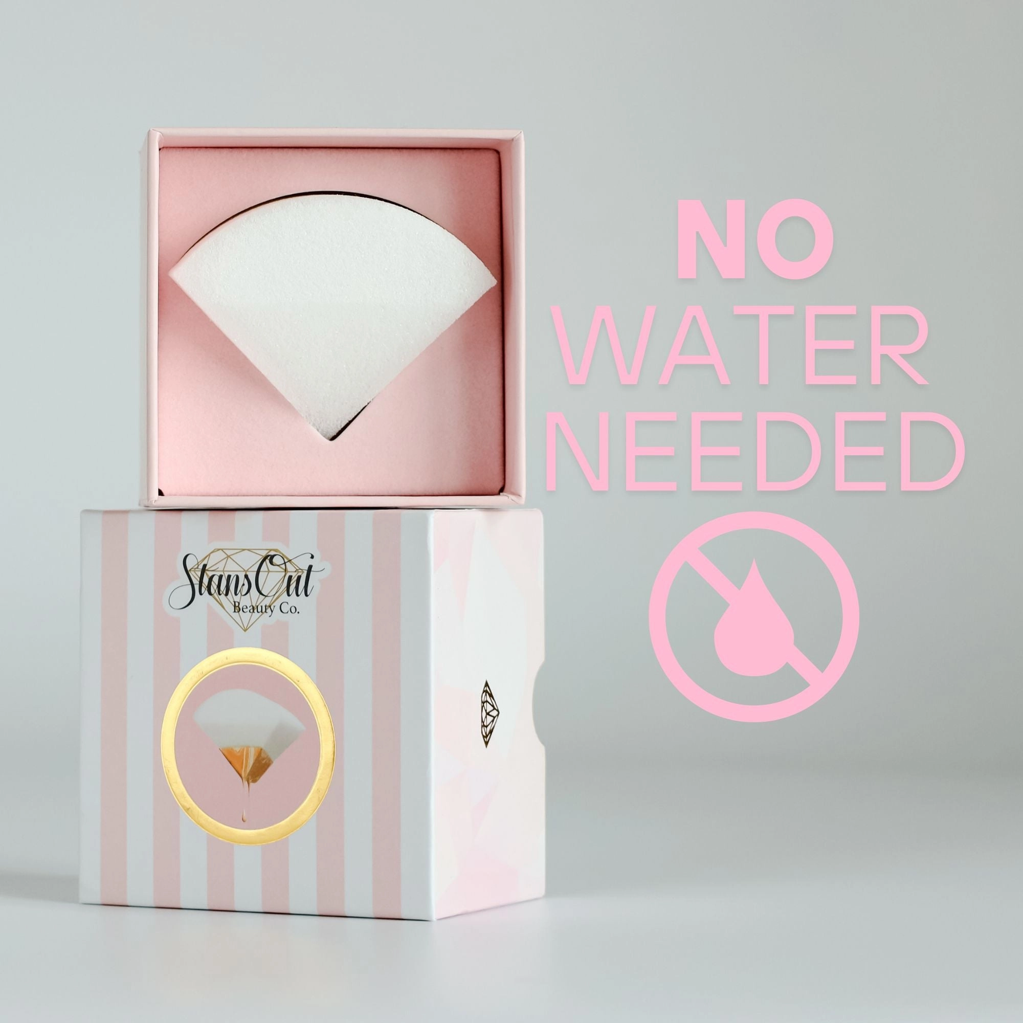 StansOut Beauty Sponge | No-Water, Soft Makeup Blender