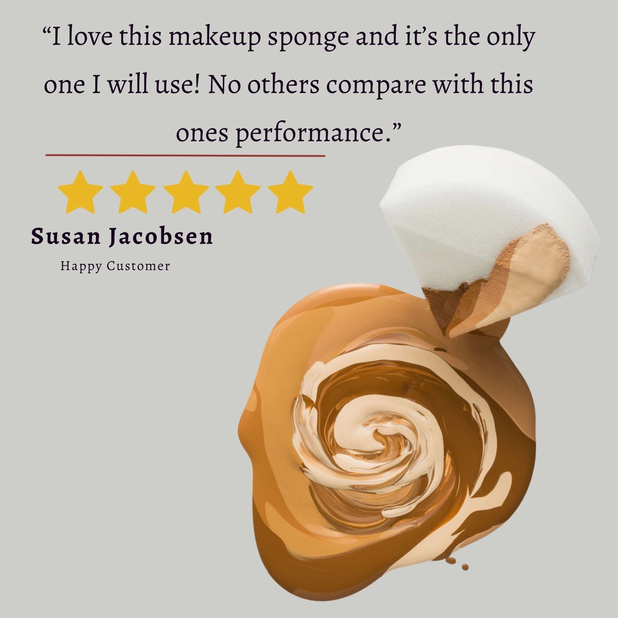 StansOut Beauty Sponge | No-Water, Soft Makeup Blender