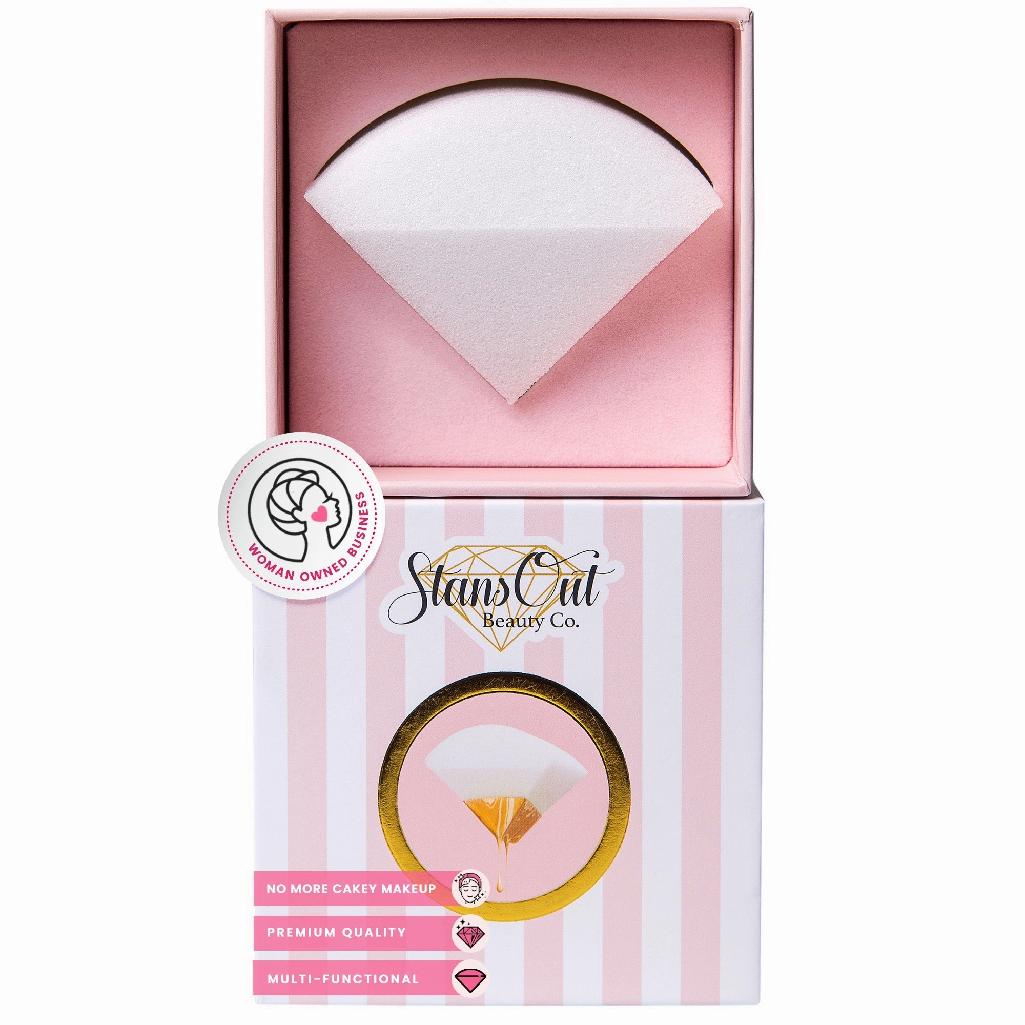 StansOut Beauty Sponge | No-Water, Soft Makeup Blender