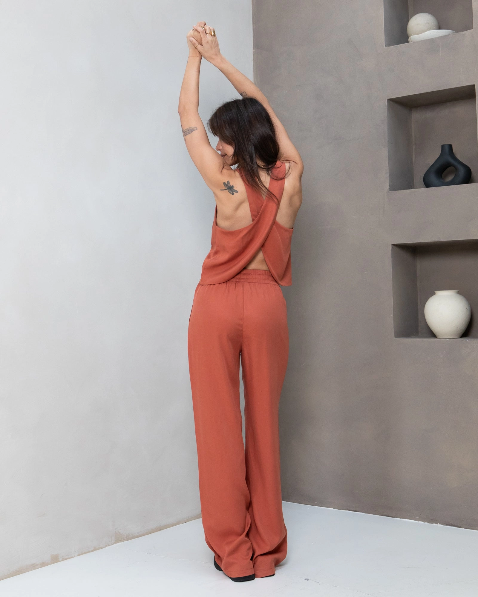 TILTIL Toni Tencel Pants Rust