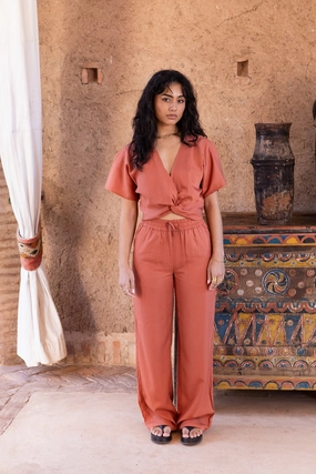TILTIL Toni Tencel Pants Rust