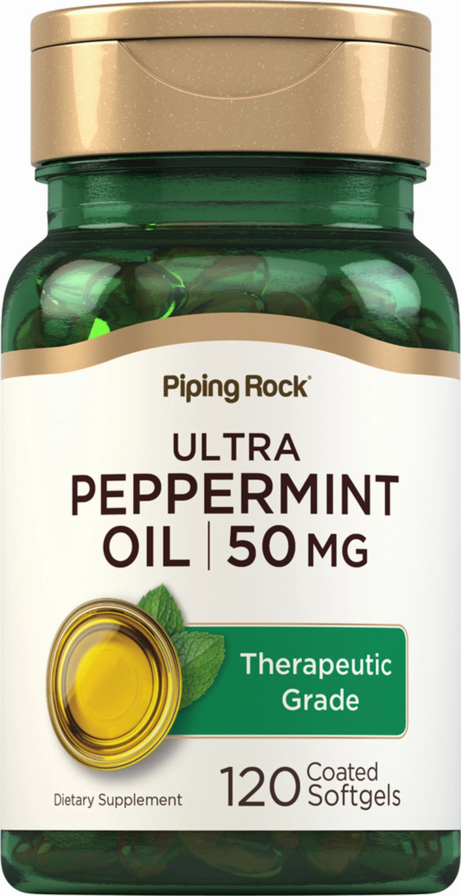 Ultra Peppermint Oil (Enteric Coated), 50 mg, 120 Coated Softgels